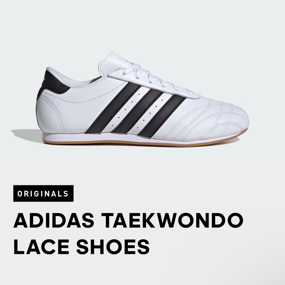 NEW adidas Women’s White & Black Taekwondo Lace Shoes - Size 8